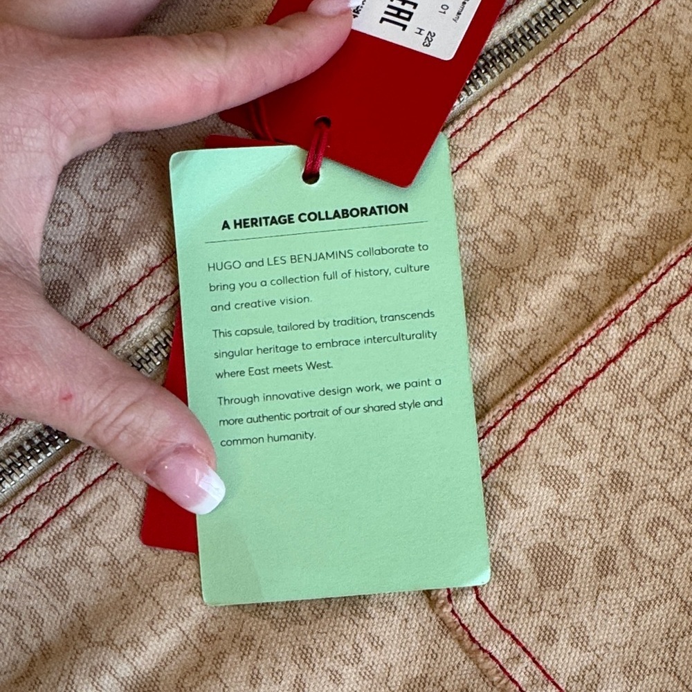 HUGO X LES BENJAMINS RELAXED-FIT JACKET WITH ALL-OVER PRINT - Picture 9 of 15